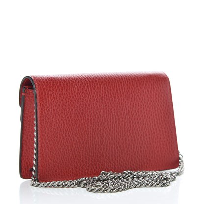 Gucci Calfskin Super Mini Dionysus Shoulder Bag Hibiscus Red 3 of 9