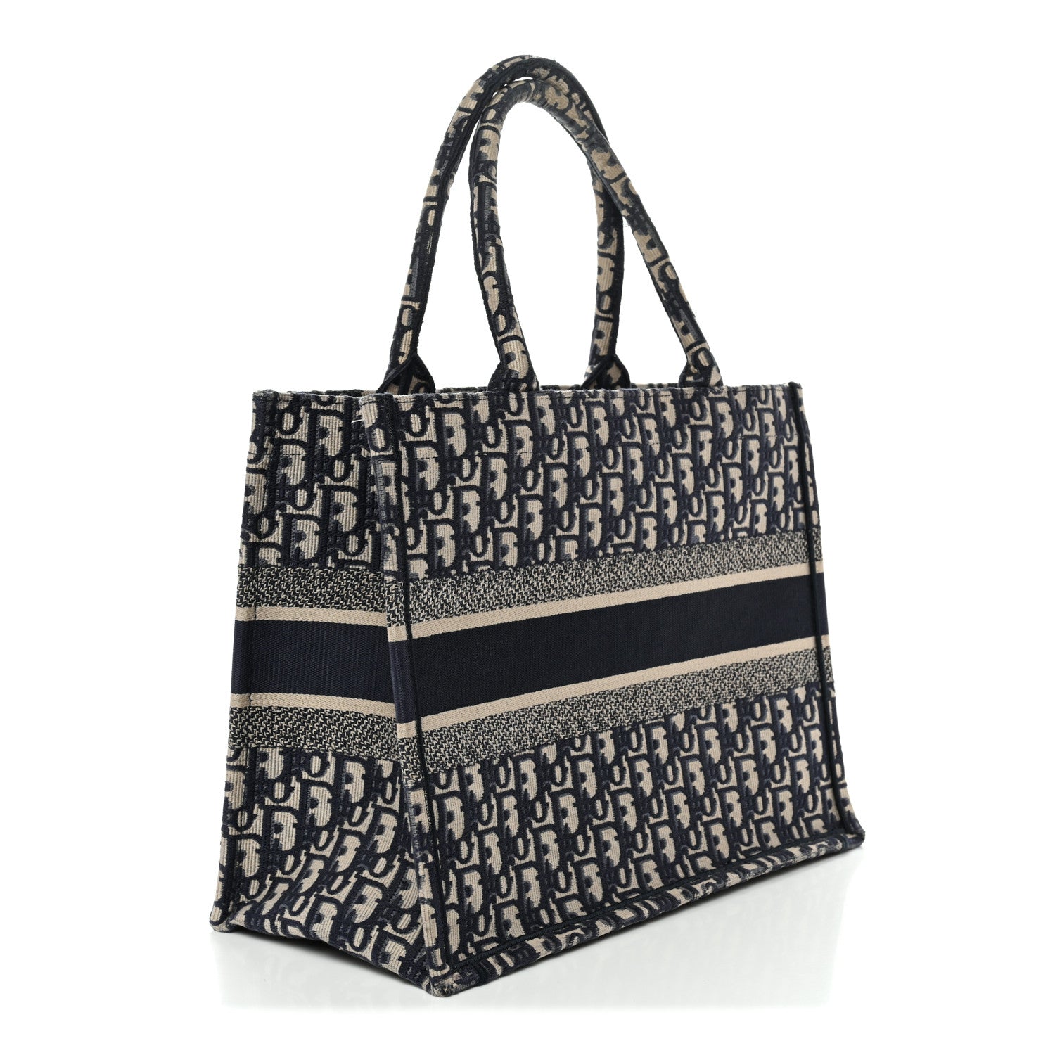 Christian Dior Oblique Medium Book Tote Blue Multicolor 3 of 17