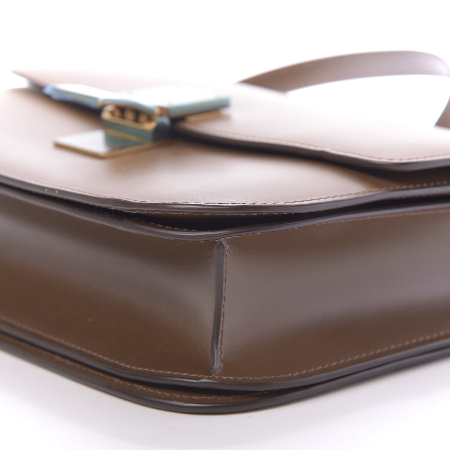 Celine Box Calfskin Medium Classic Box Flap Bag Camel 7 of 11