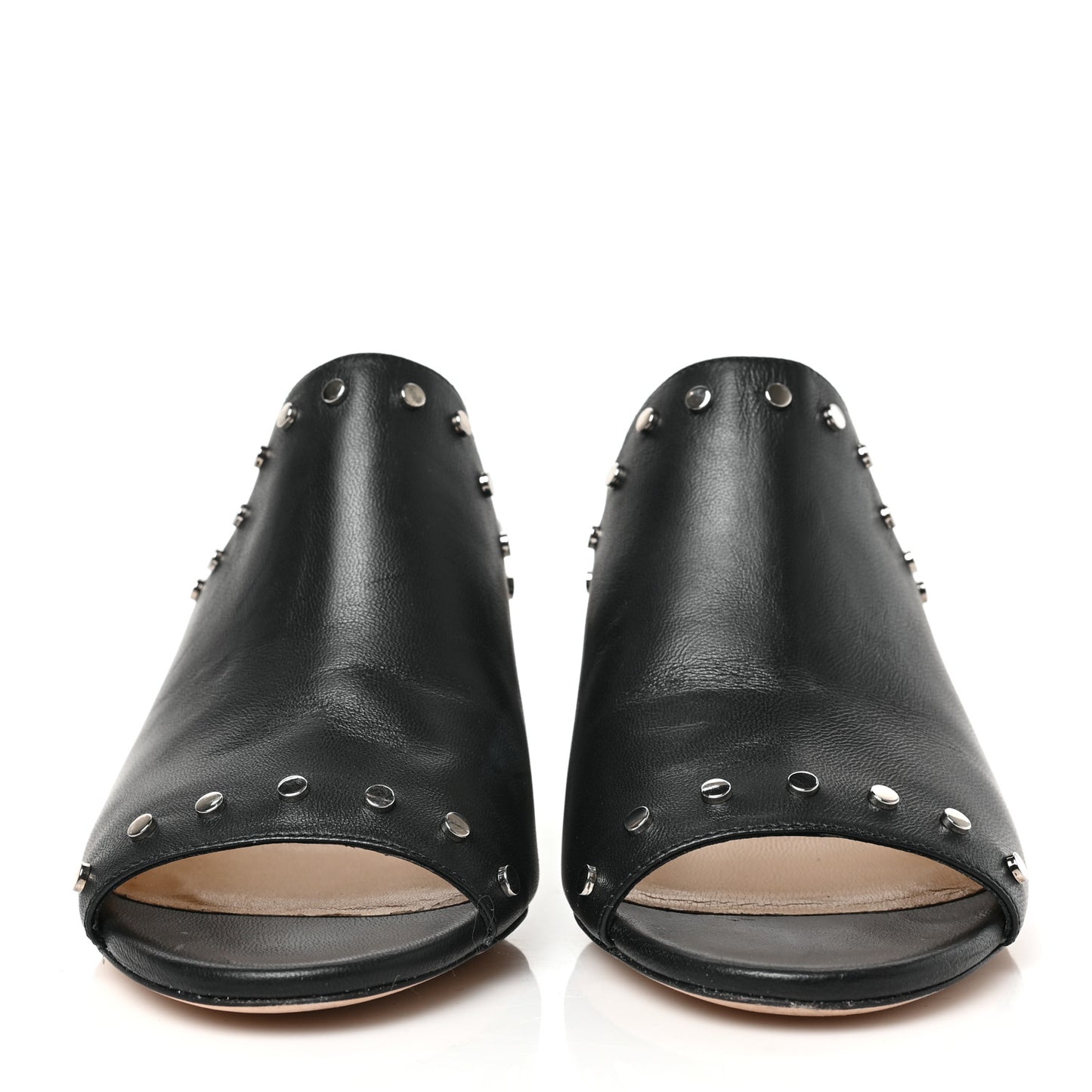 Nappa Myla 65 Mule Sandals 38 Black