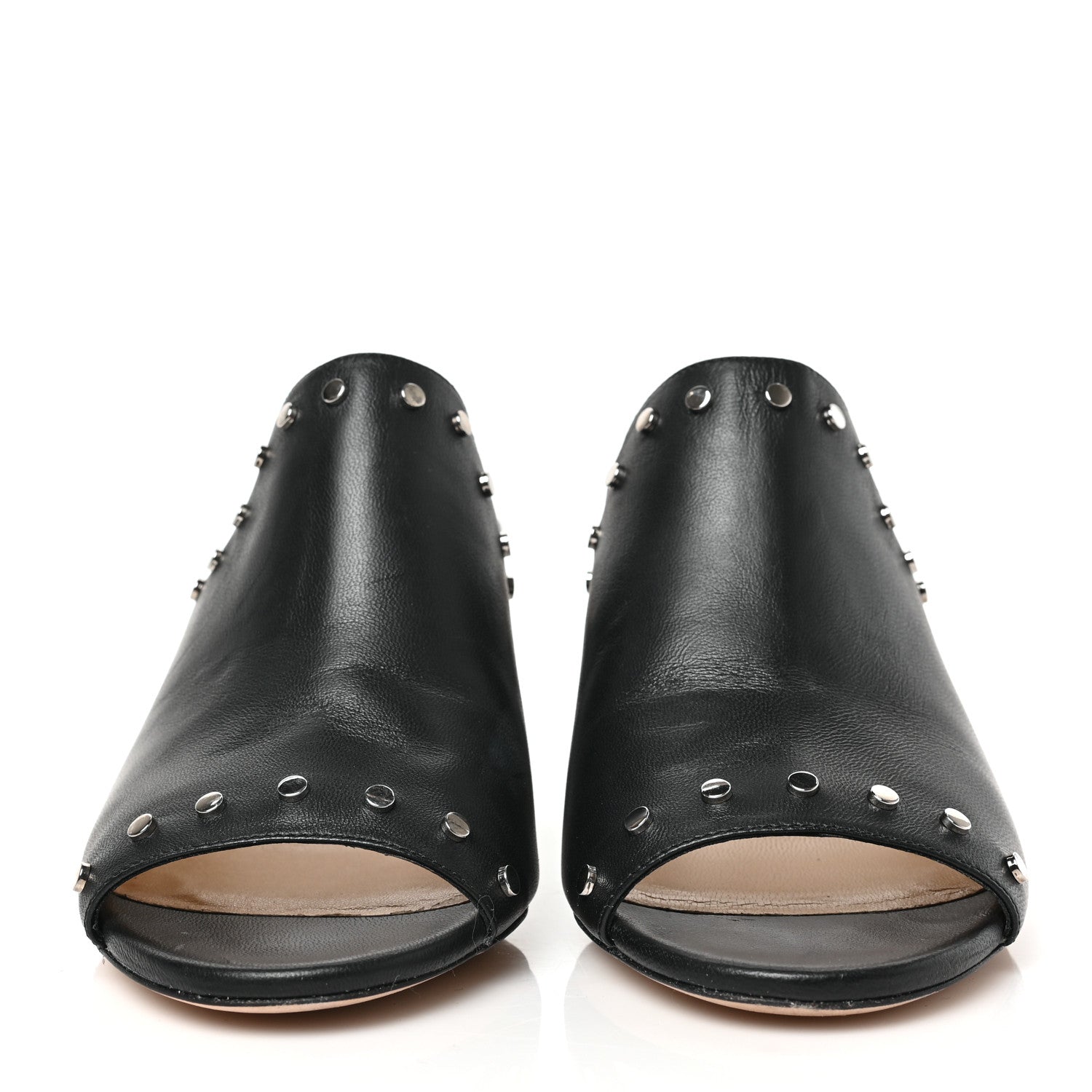 Jimmy Choo Nappa Myla 65 Mule Sandals 38 Black 2 of 7