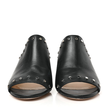 Jimmy Choo Nappa Myla 65 Mule Sandals 38 Black 2 of 7