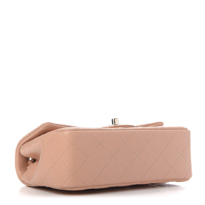 Chanel Lambskin Quilted Mini Rectangular Flap Beige 4 of 10