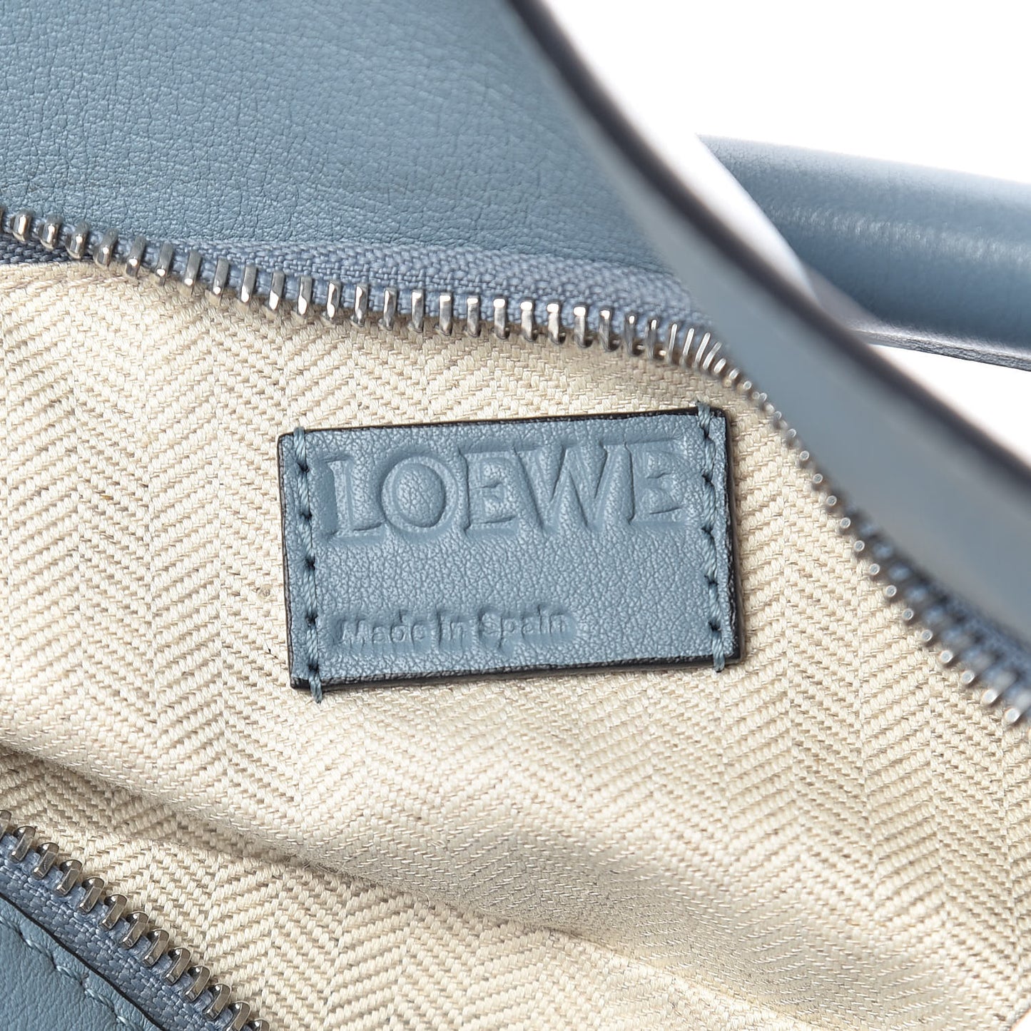 Calfskin Small Puzzle Bag Stone Blue