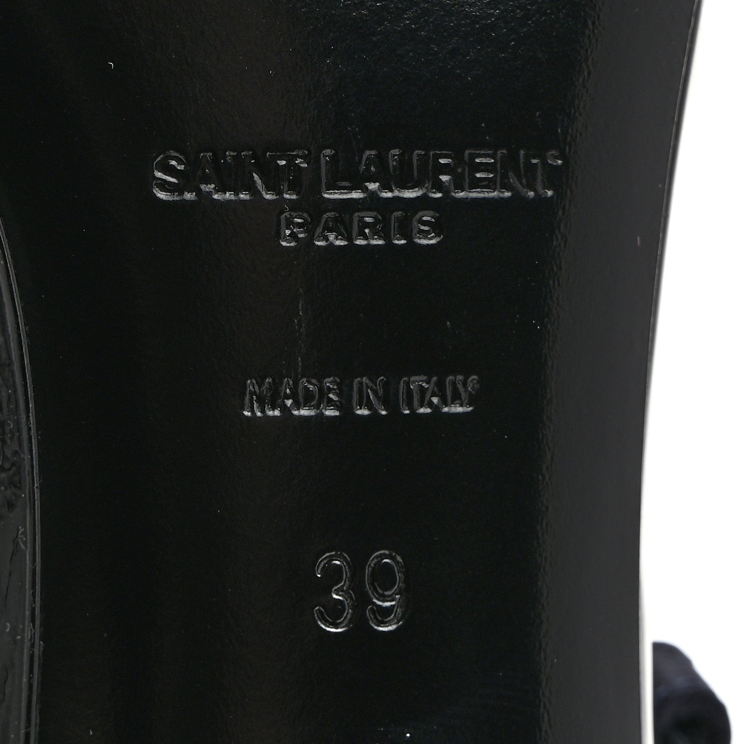 Saint Laurent Crepe Satin Cassandra 60 Sandals 39 Patriot Navy 8 of 9