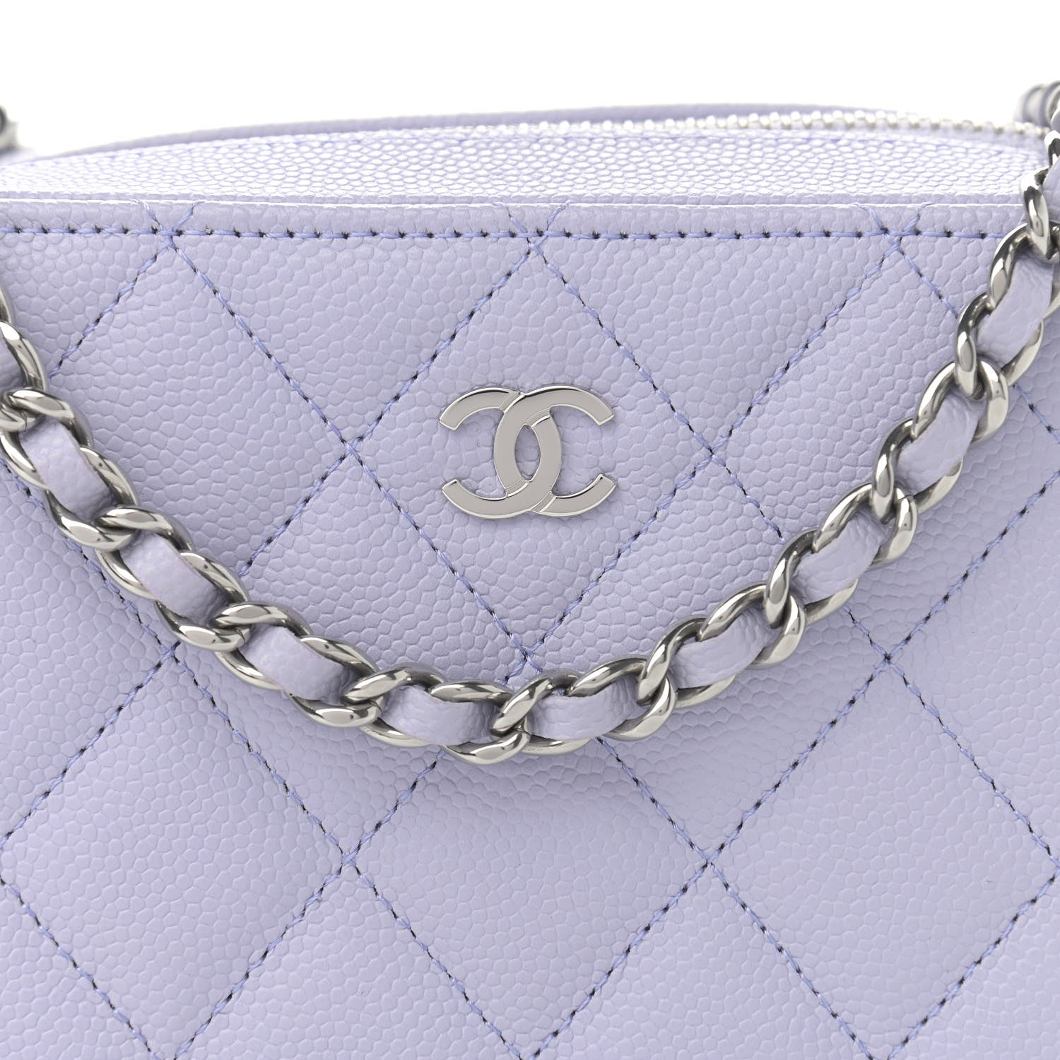 Chanel Caviar Quilted Camera Bag Light Purple 8 of 11