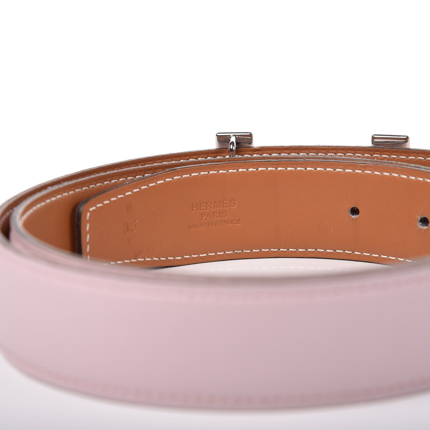 Hermes Swift 32mm Quizz H Belt 85 Rose Dragree Gold 4 of 8