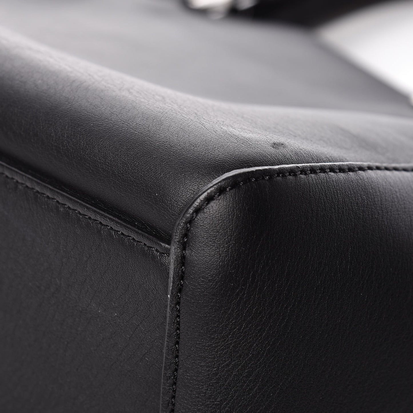 Silky Calf Small Willow Tote Black