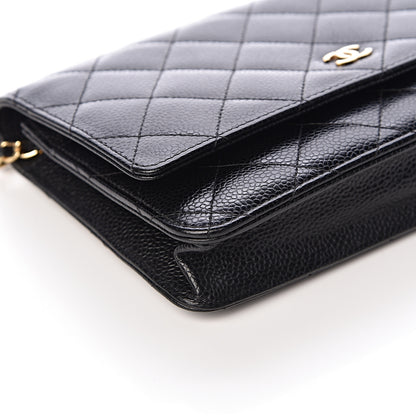 Chanel Caviar Quilted Wallet On Chain WOC Black 11 of 15