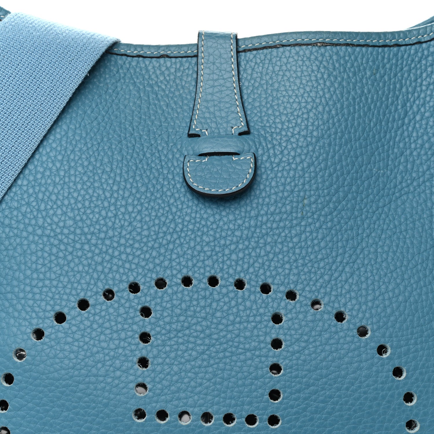 Hermes Taurillon Clemence Evelyne GM Blue Jean 15 of 24