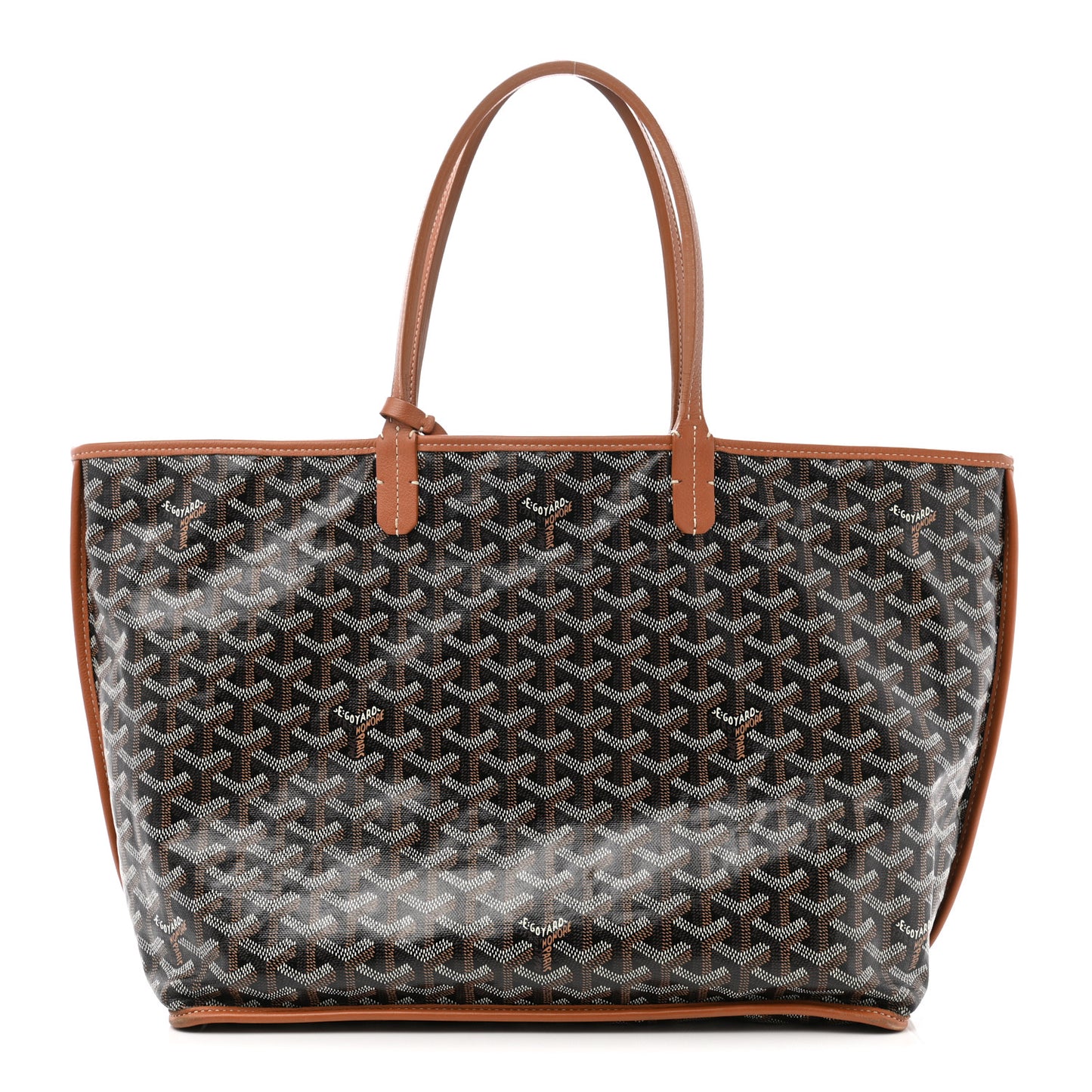 Goyardine Reversible Anjou PM Black Gold