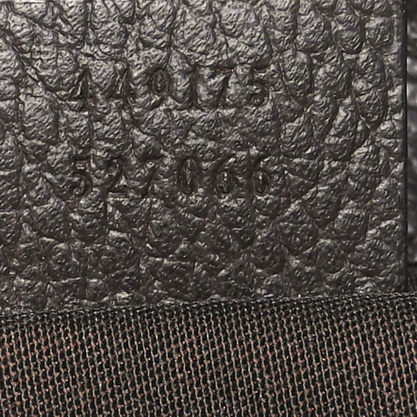 Gucci Monogram Dollar Calfskin O Drawstring Backpack Beige Ebony Testa di Moro Dark Chocolate 7 of 10