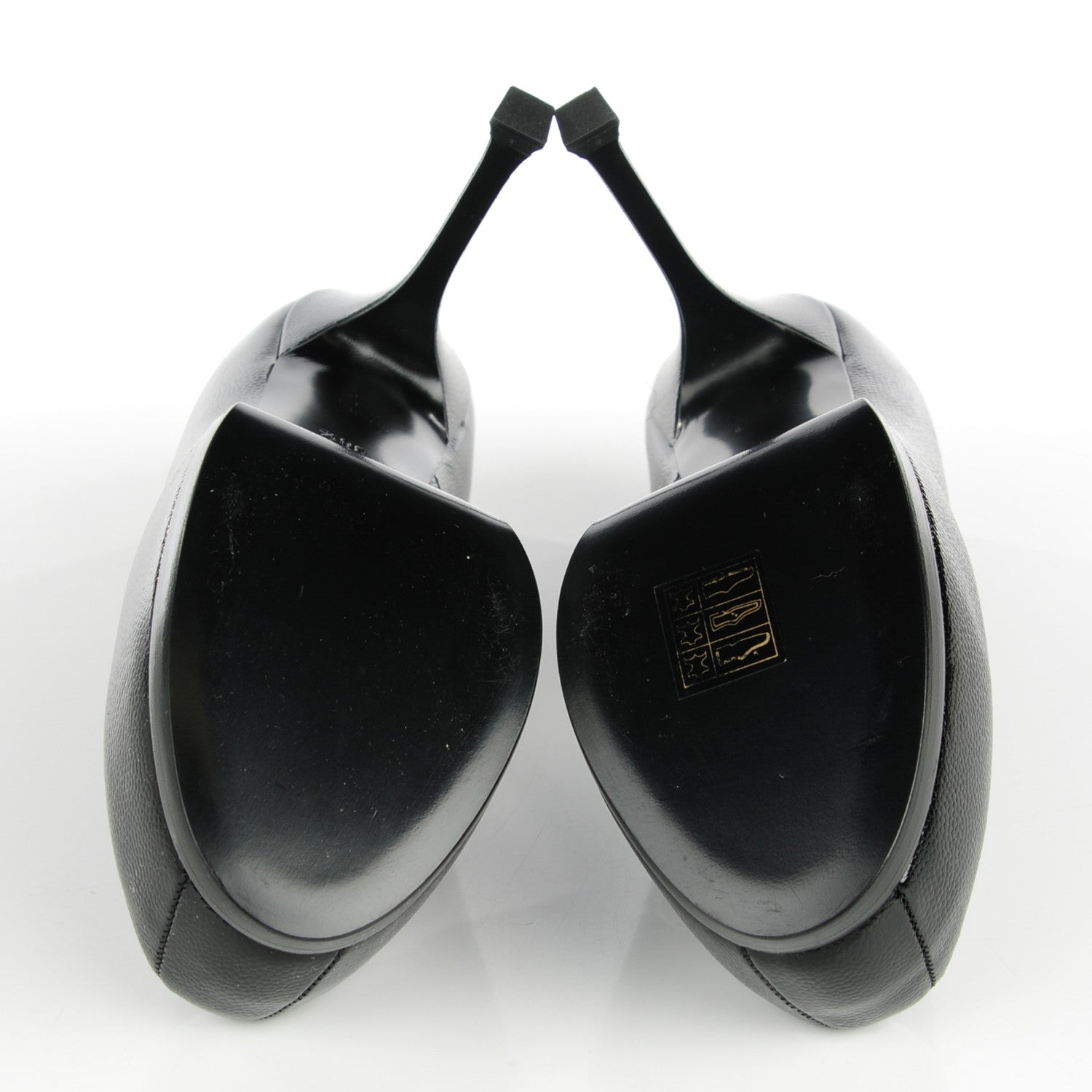 Saint Laurent Vernigolf Tribute 80 Platform Pumps 36.5 Black 6 of 8