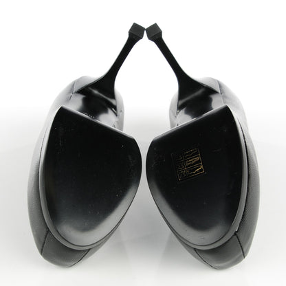 Saint Laurent Vernigolf Tribute 80 Platform Pumps 36.5 Black 6 of 8