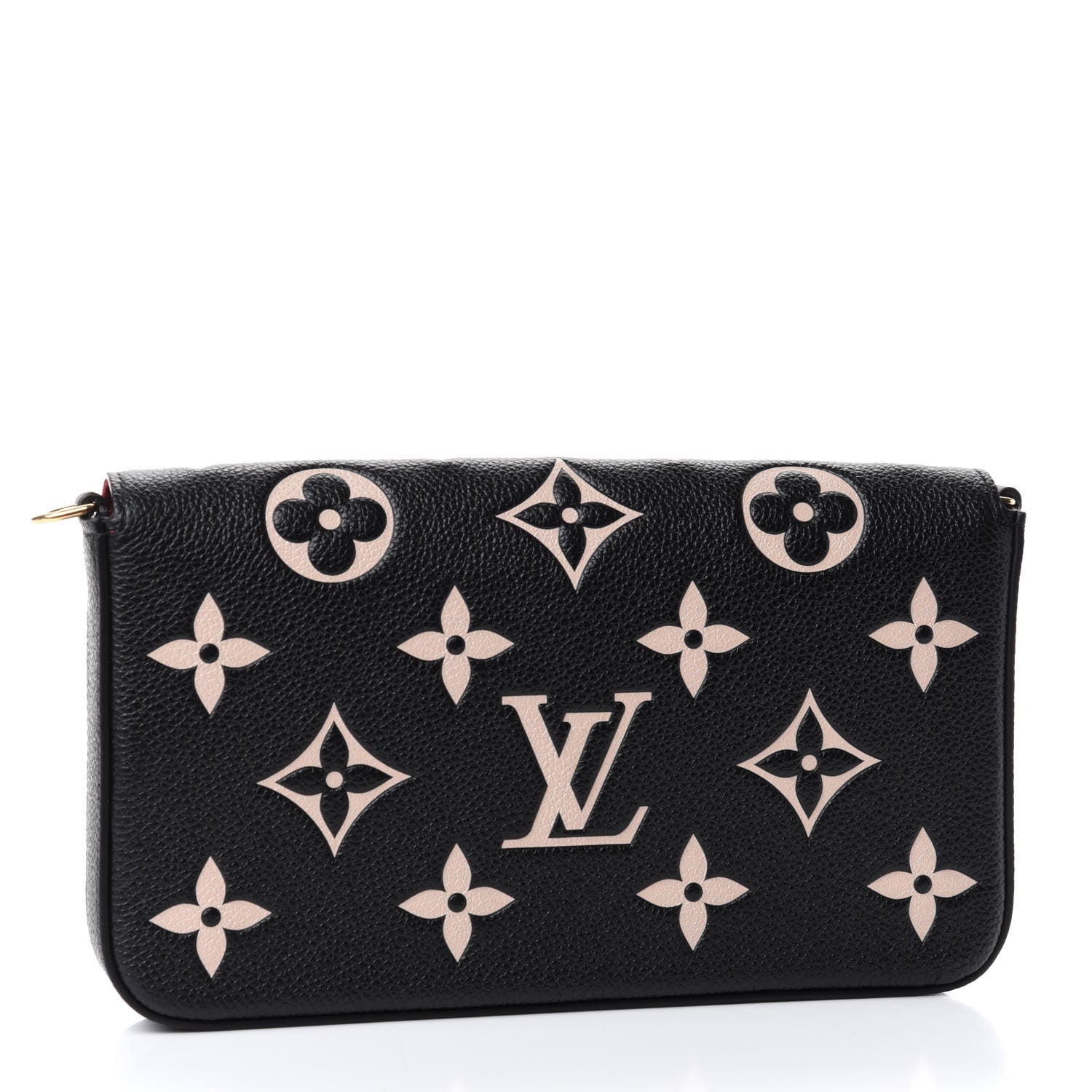 Louis Vuitton Empreinte Monogram Giant Felicie Pochette Black Beige 3 of 7