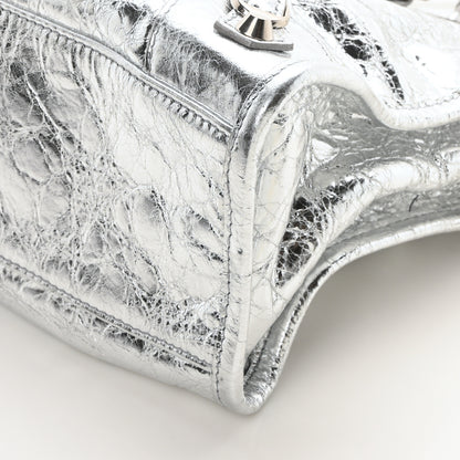 Balenciaga Agneau Silver Hardware Small City Gris Aluminum 11 of 11