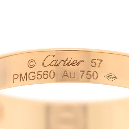 Cartier 18K Yellow Gold 3.5mm LOVE Wedding Band Ring 57 8 4 of 5