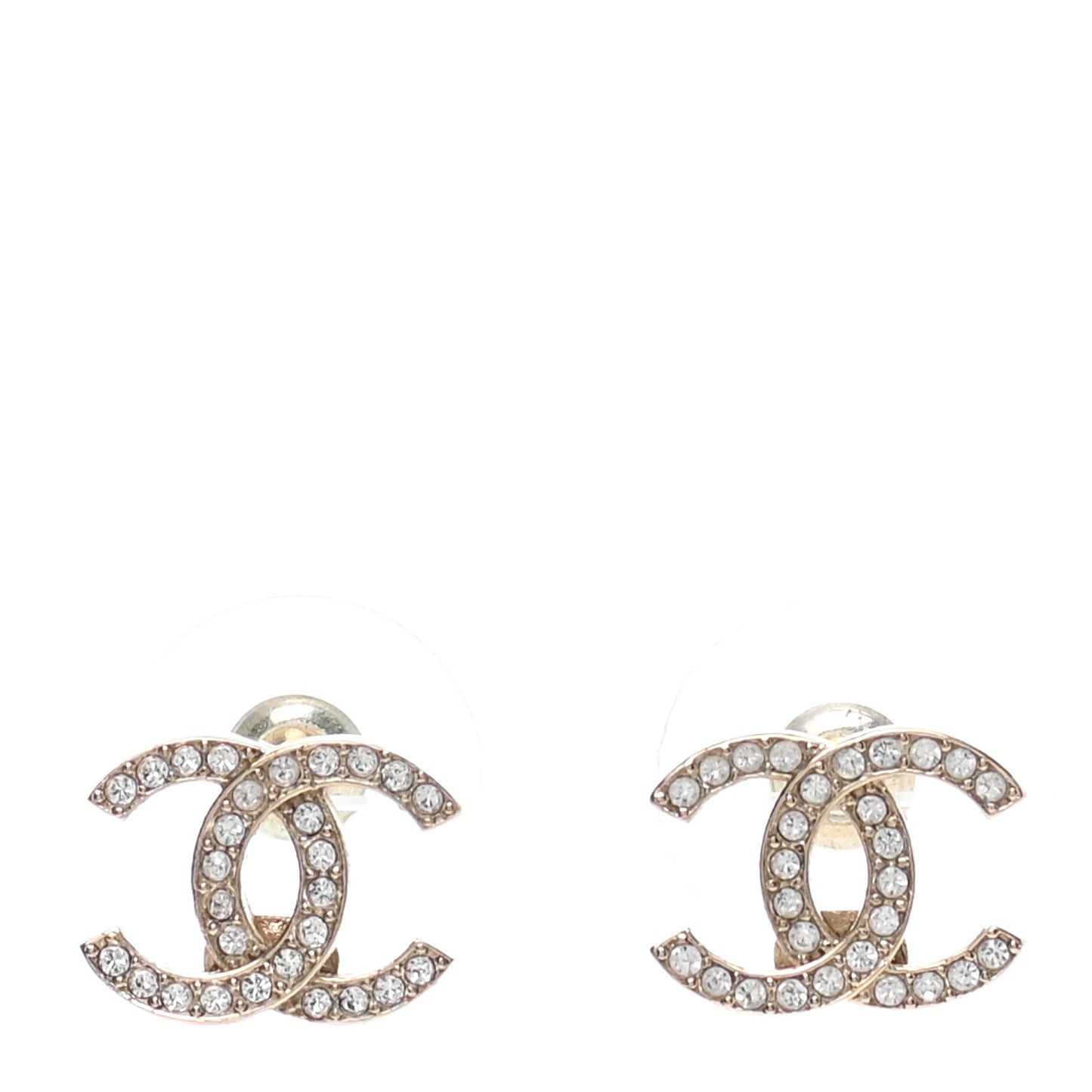 Crystal CC Earrings Gold
