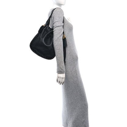 Christian Dior Lambskin Bucket Bag Black 2 of 11