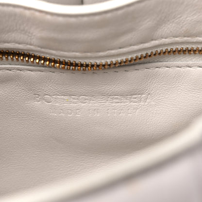 Bottega Veneta Lambskin Maxi Intreccio Padded Chain Cassette Crossbody Bag White 6 of 13