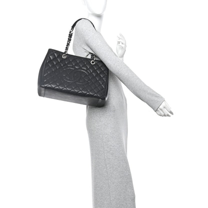 Chanel Caviar Quilted Grand Shopping Tote GST Black 2 of 10