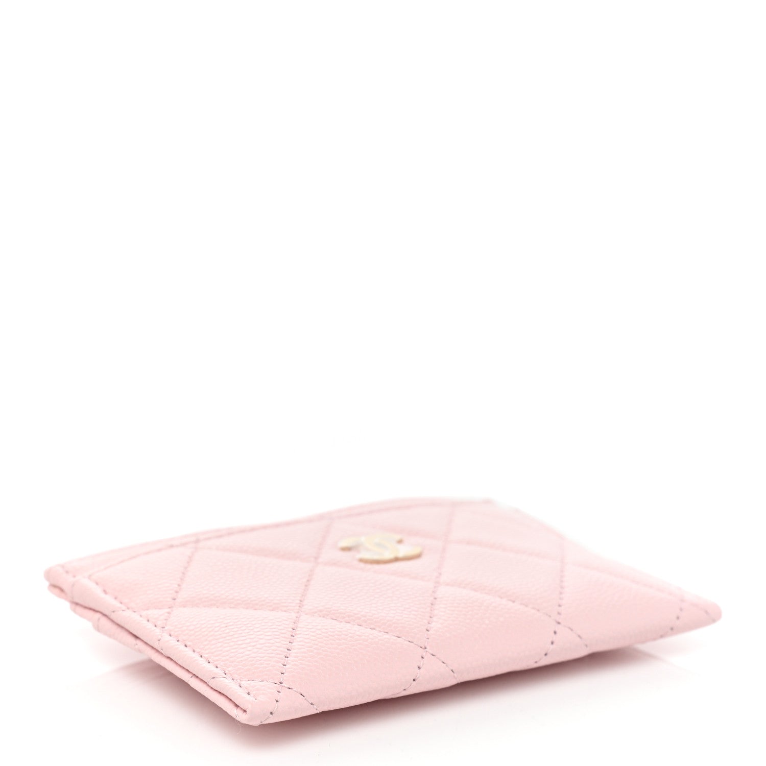 Chanel Caviar Quilted Card Holder Light Pink 4 of 9