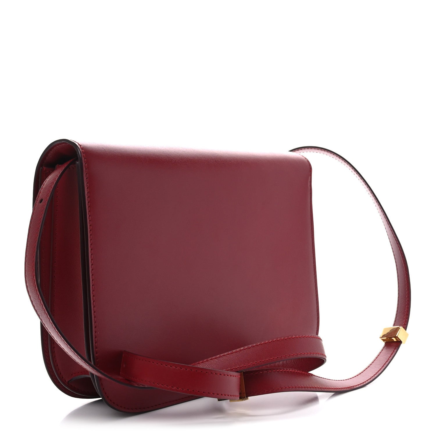 Celine Box Calfskin Medium Classic Box Flap Bag Red 3 of 9