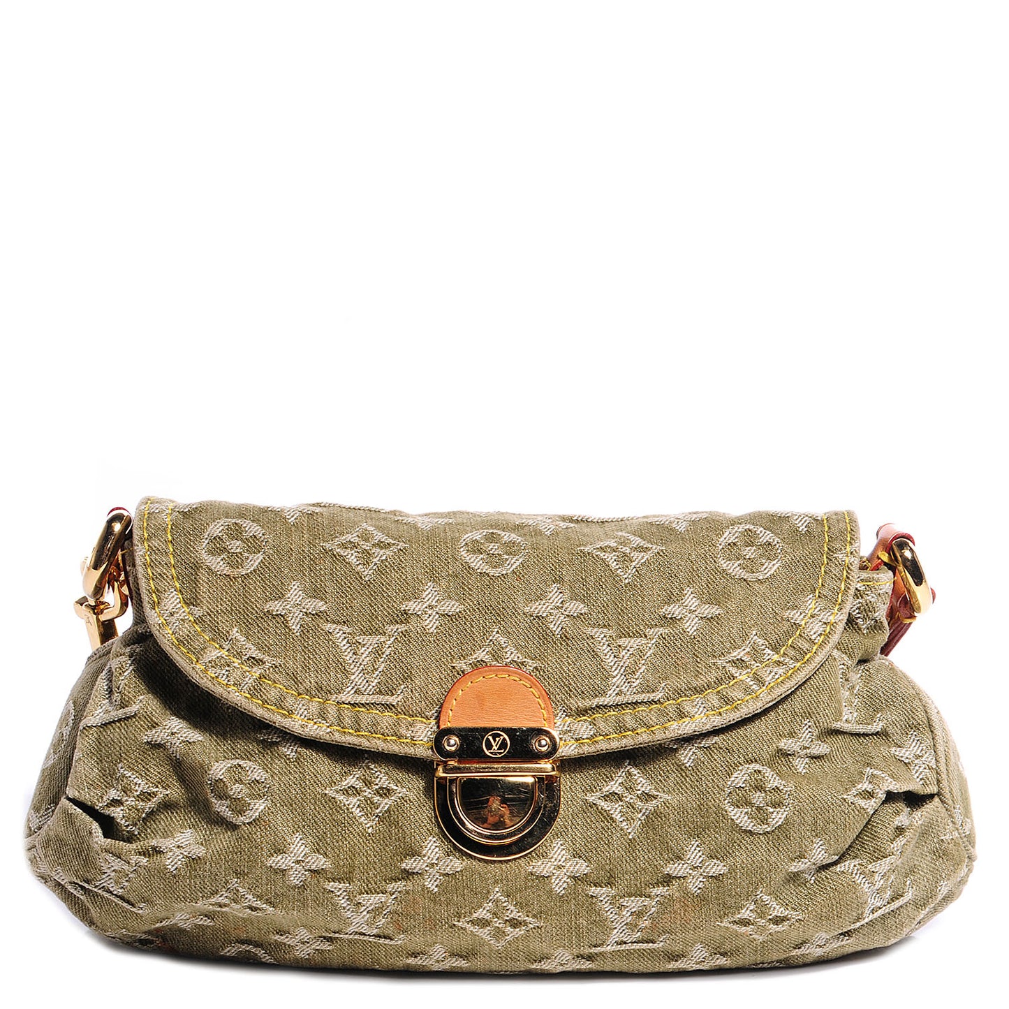 Monogram Denim Mini Pleaty Lichen