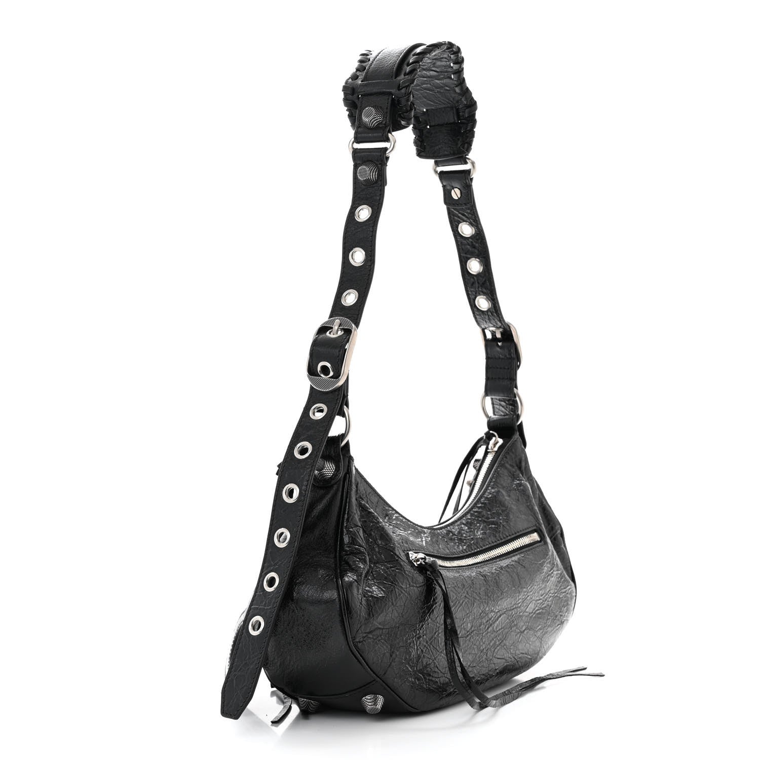 Balenciaga Agneau Arena Small Le Cagole Shoulder Bag Black 3 of 10