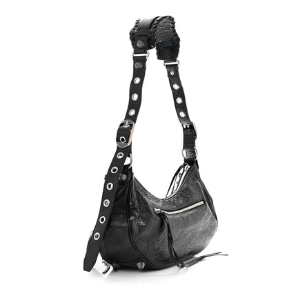 Balenciaga Agneau Arena Small Le Cagole Shoulder Bag Black 3 of 10