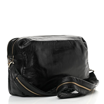 Chanel Lambskin Jersey Scales Camera Case Black 2 of 13