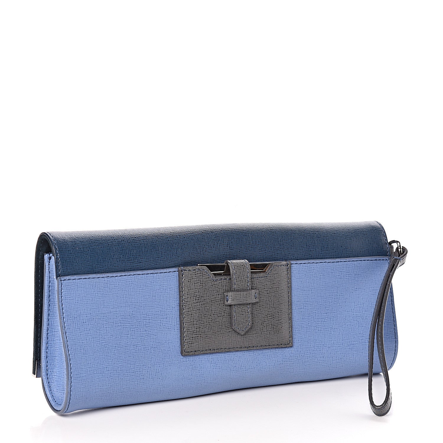 Fendi Vitello Elite Rush Pochette Oceano Multicolor Ceruleo 3 of 10