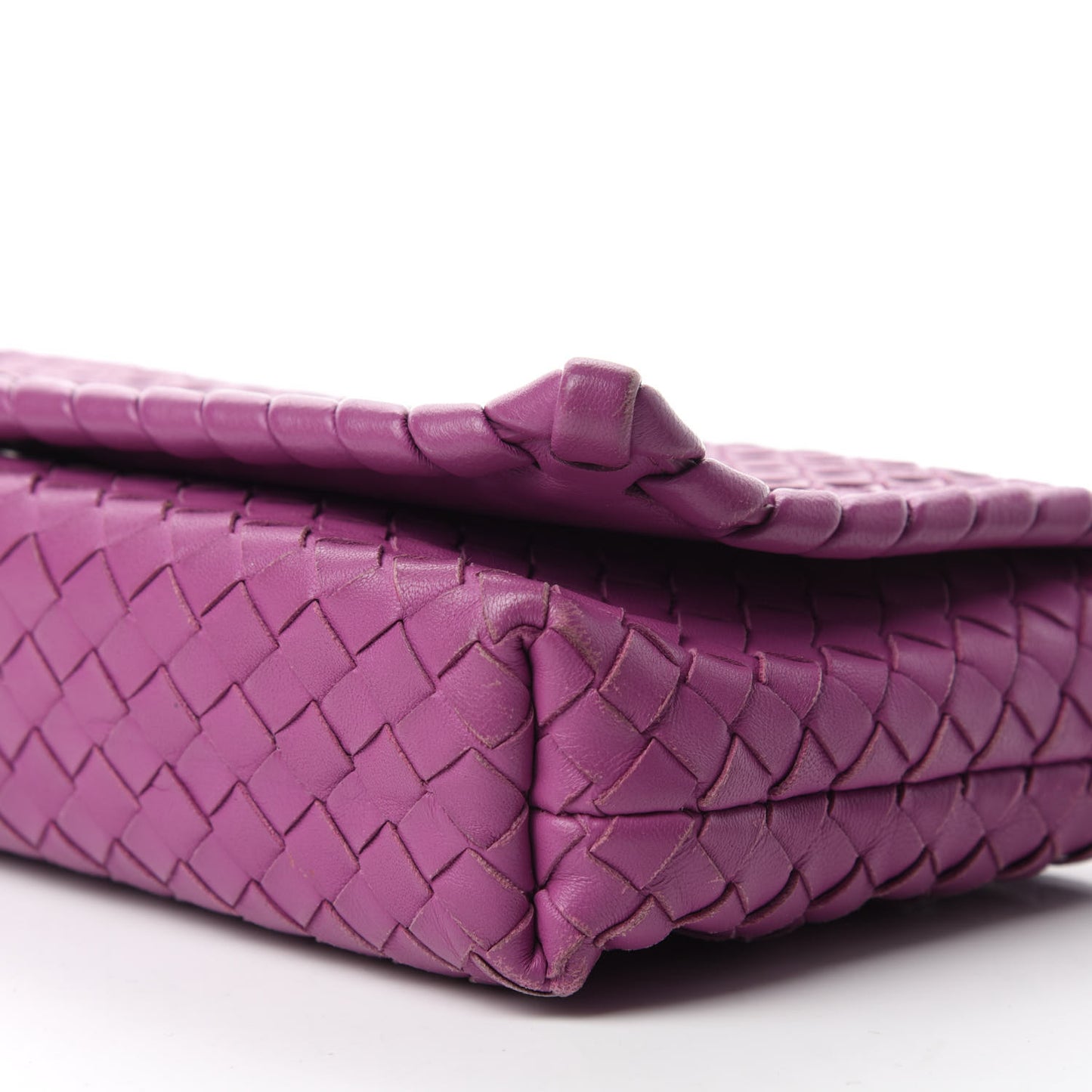 Nappa Intrecciato Dahlia Clutch Crossbody Peony