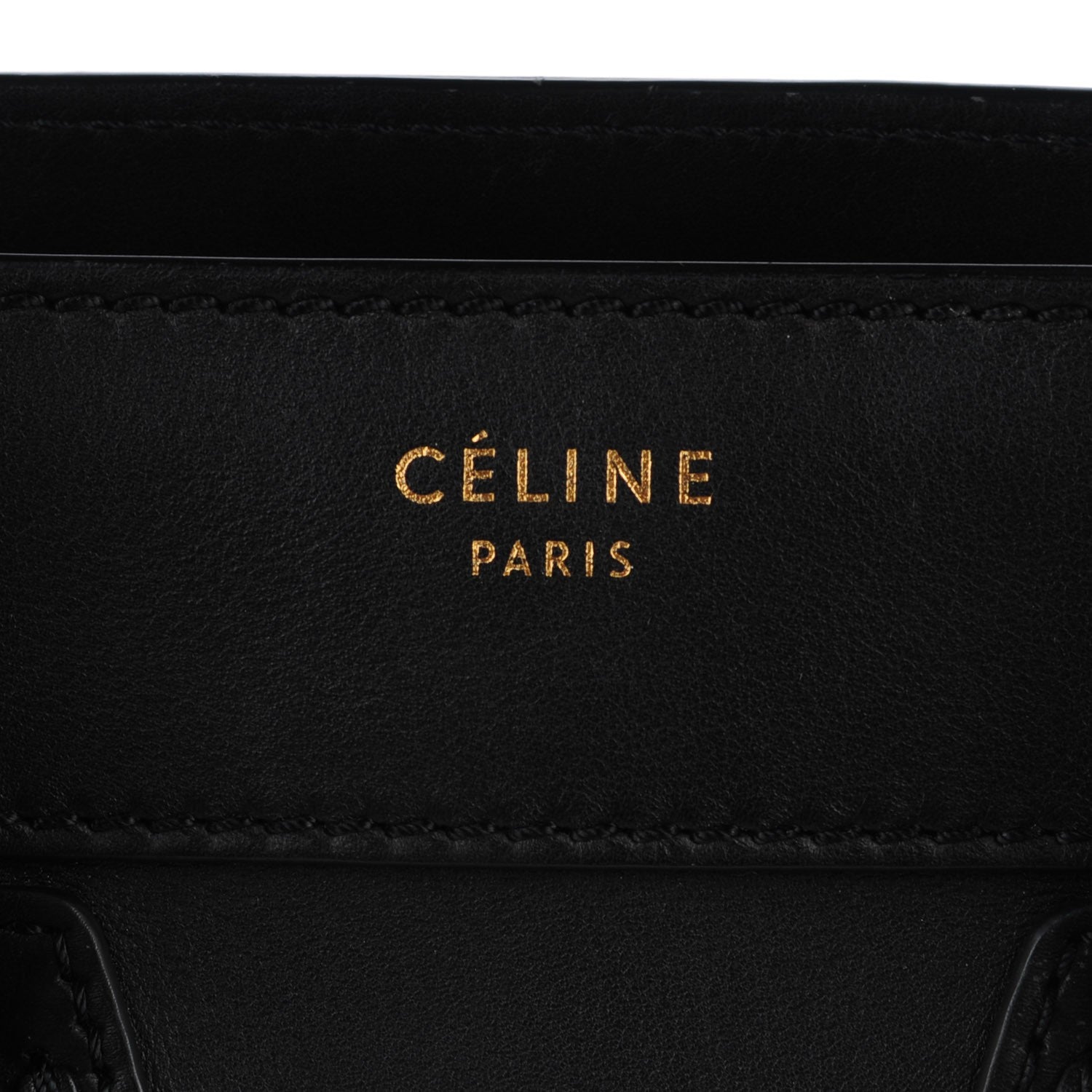 Celine Smooth Calfskin Micro Luggage Black 6 of 8