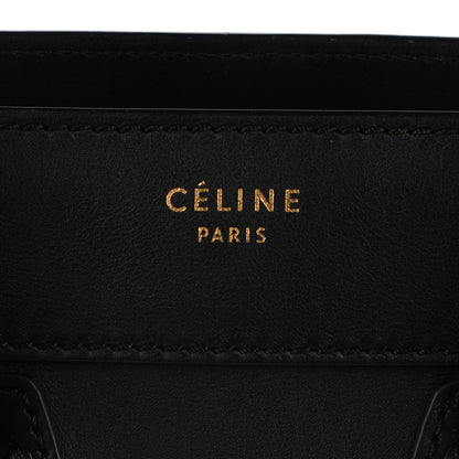 Celine Smooth Calfskin Micro Luggage Black 6 of 8