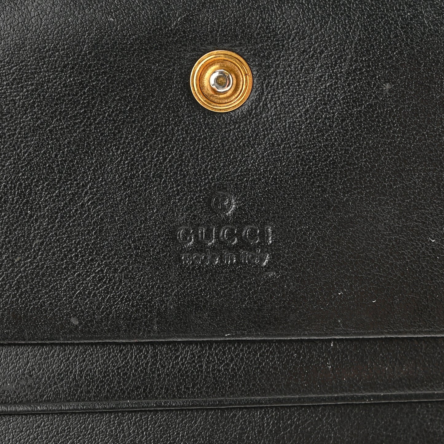 Calfskin Matelasse GG Marmont Card Case Wallet Black