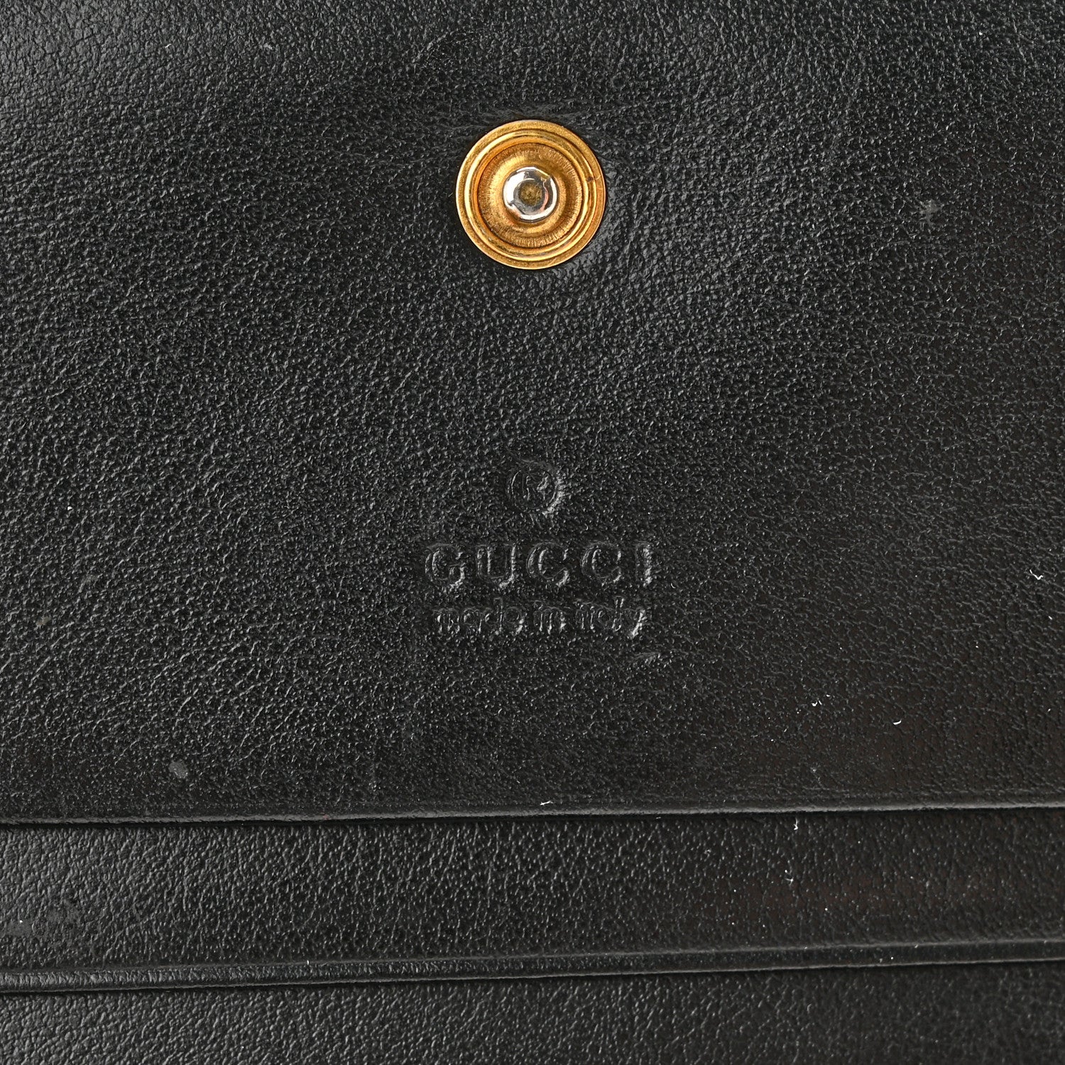 Gucci Calfskin Matelasse GG Marmont Card Case Wallet Black 6 of 10