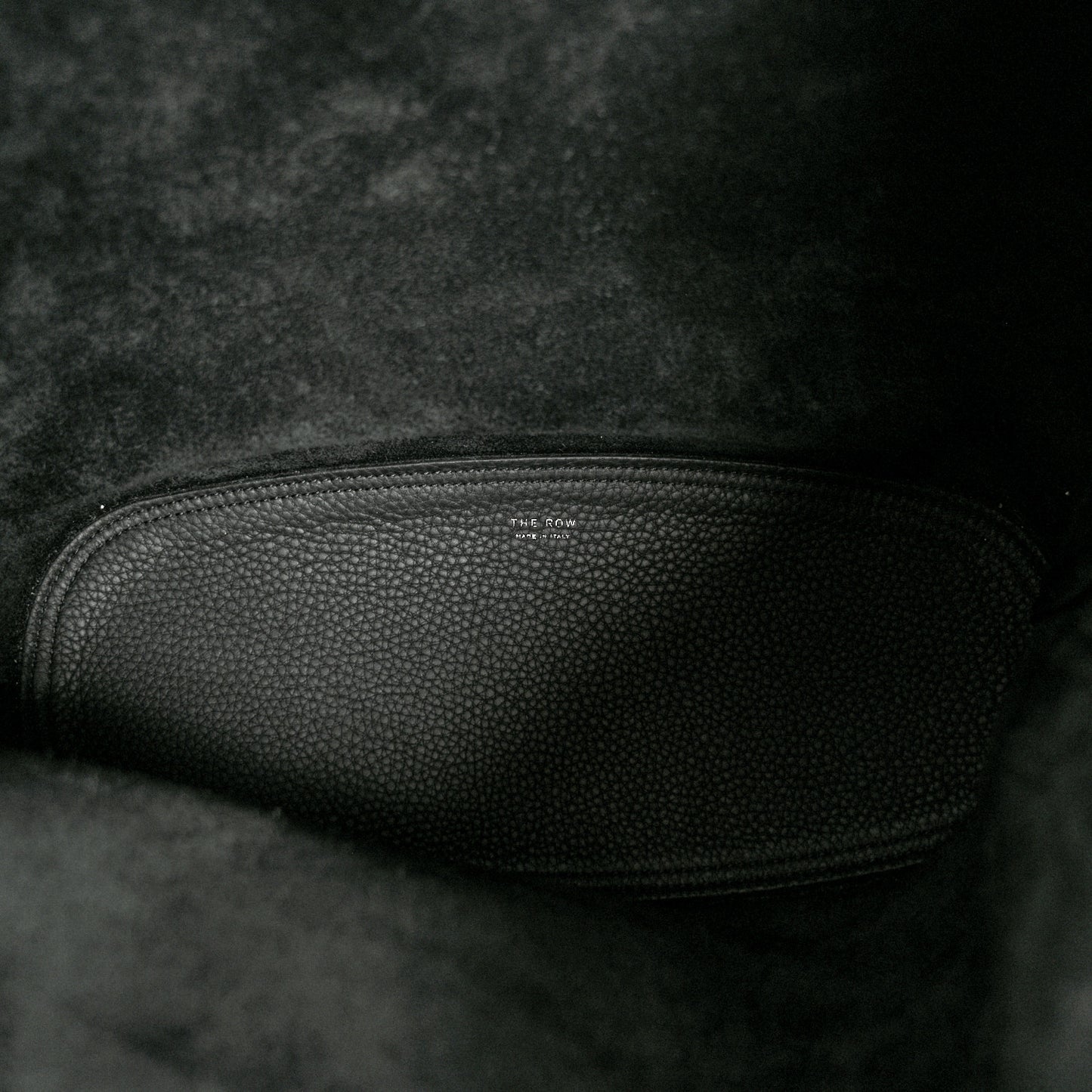 Grained Calfskin Bindle Three Bag Black