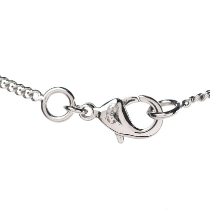 Chanel Crystal Timeless CC Necklace Silver 4 of 5