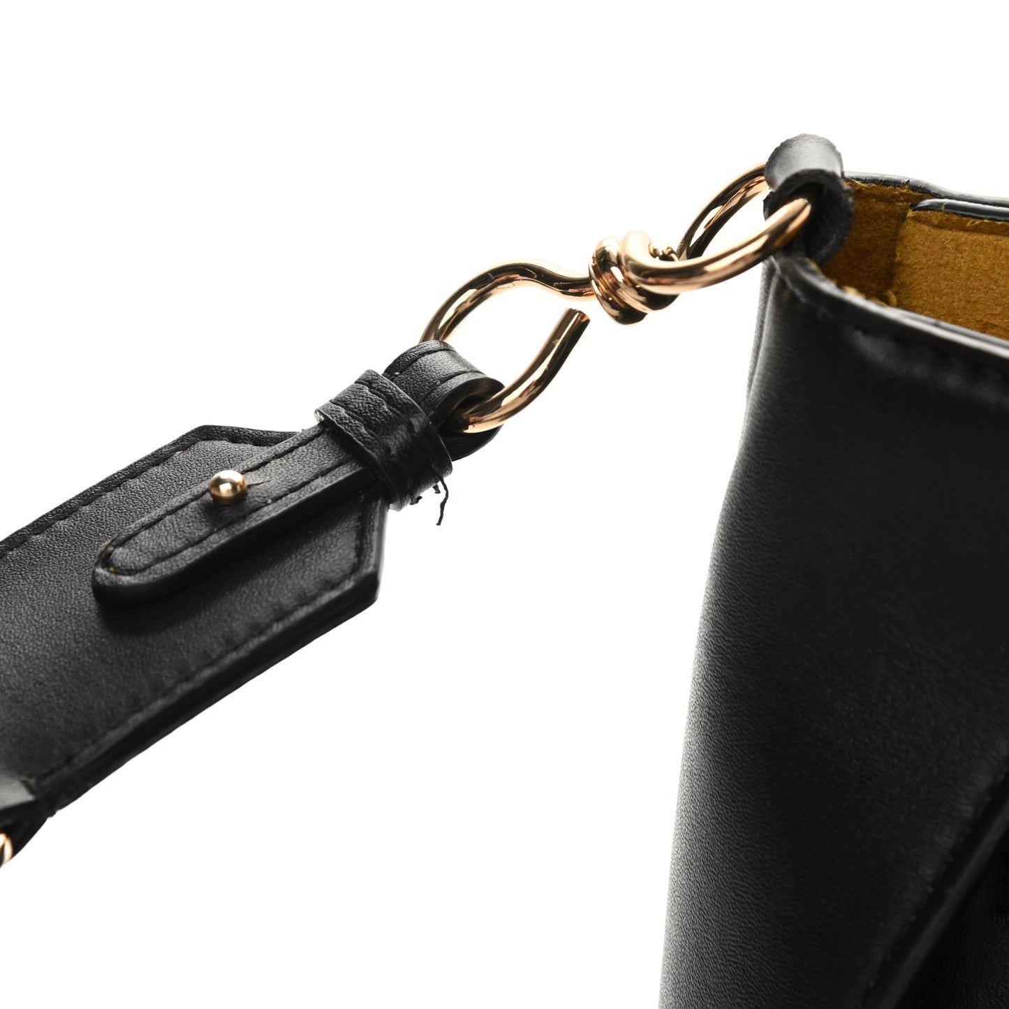 Eco Alter Nappa Perforated Logo Mini Crossbody Black