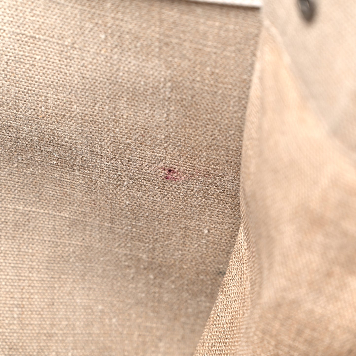 Linen Calfskin Rive Gauche Tote Optic White