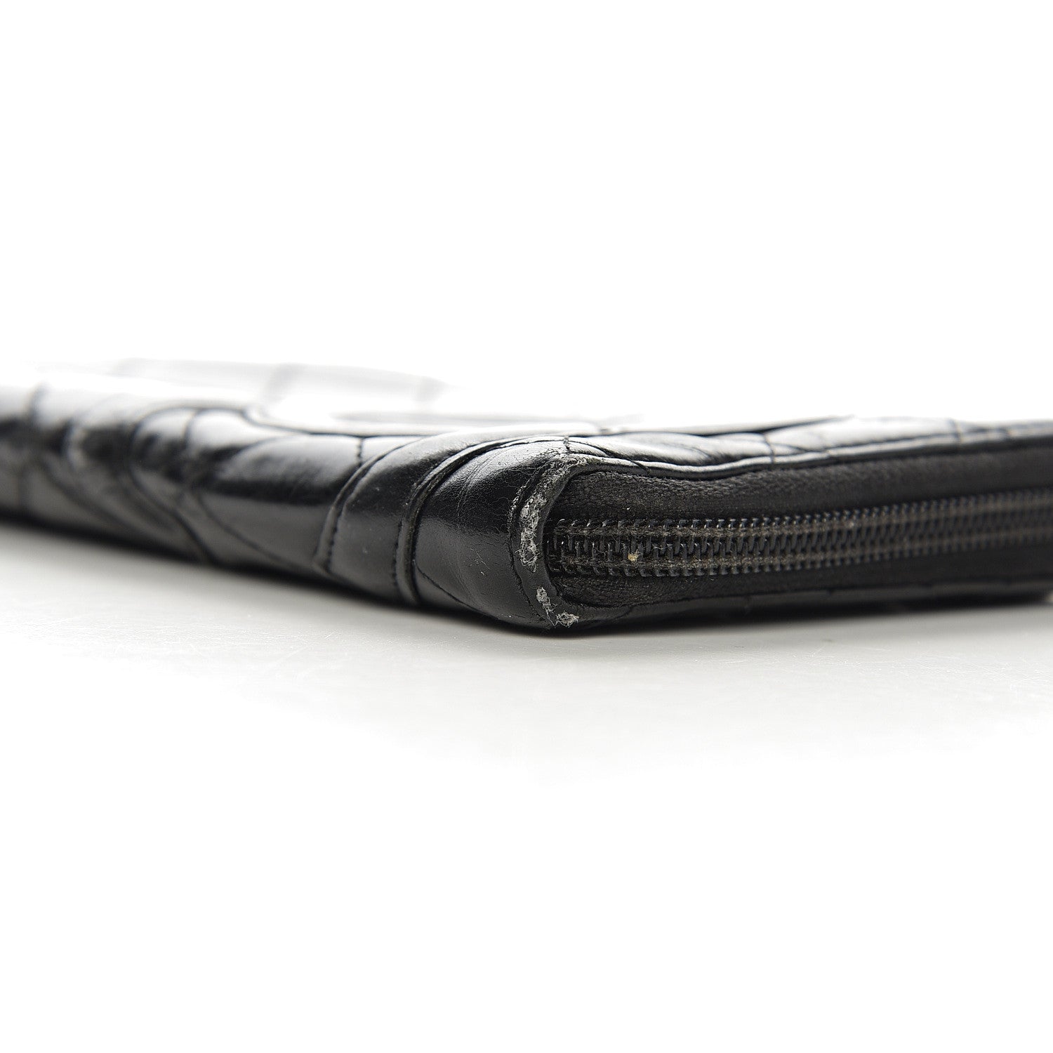 Chanel Calfskin Cambon Zip Around Organizer Wallet Black 15 of 16