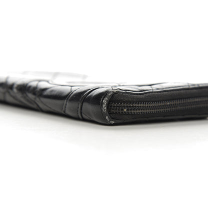 Chanel Calfskin Cambon Zip Around Organizer Wallet Black 15 of 16