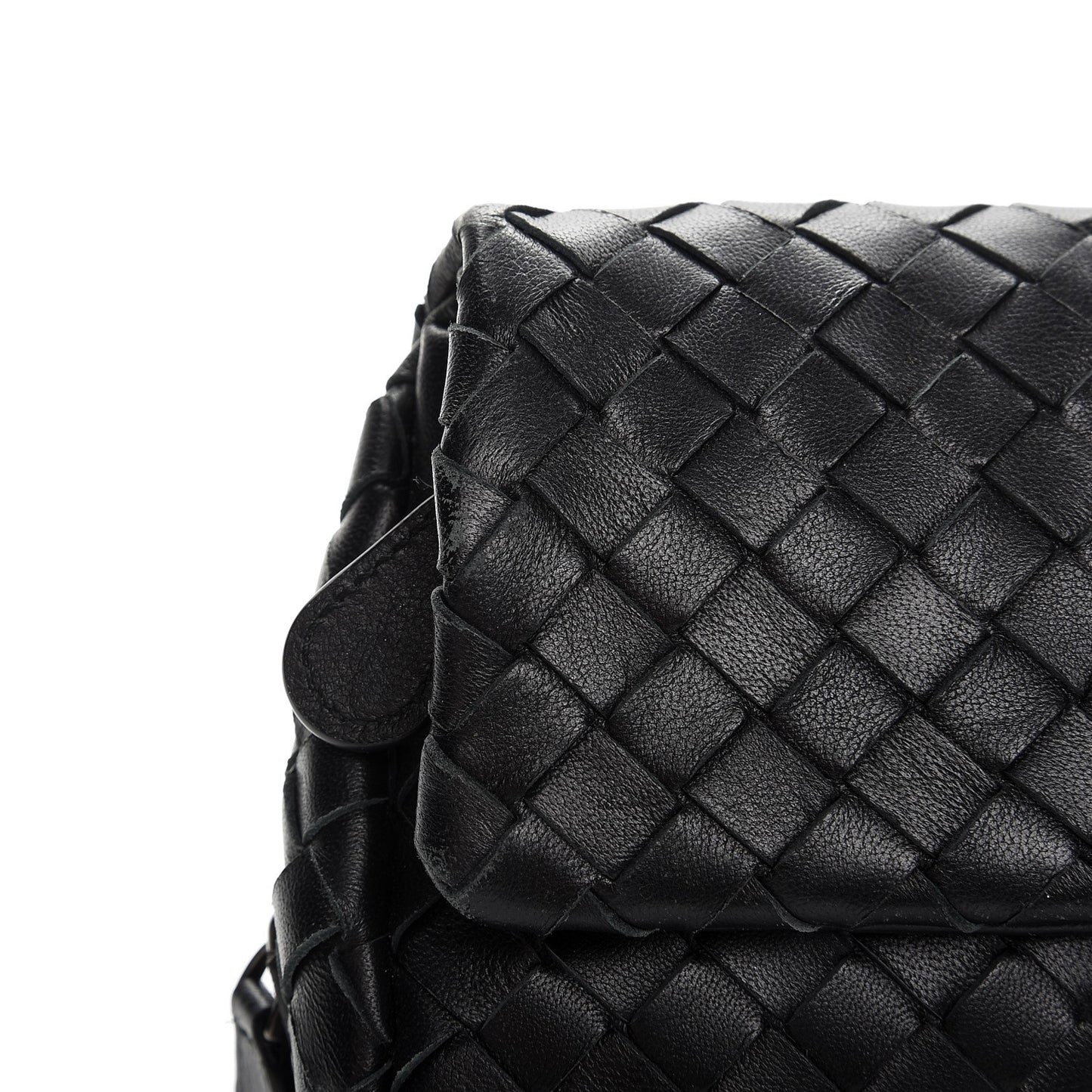 Nappa Intrecciato Mini Messenger Bag Nero Black