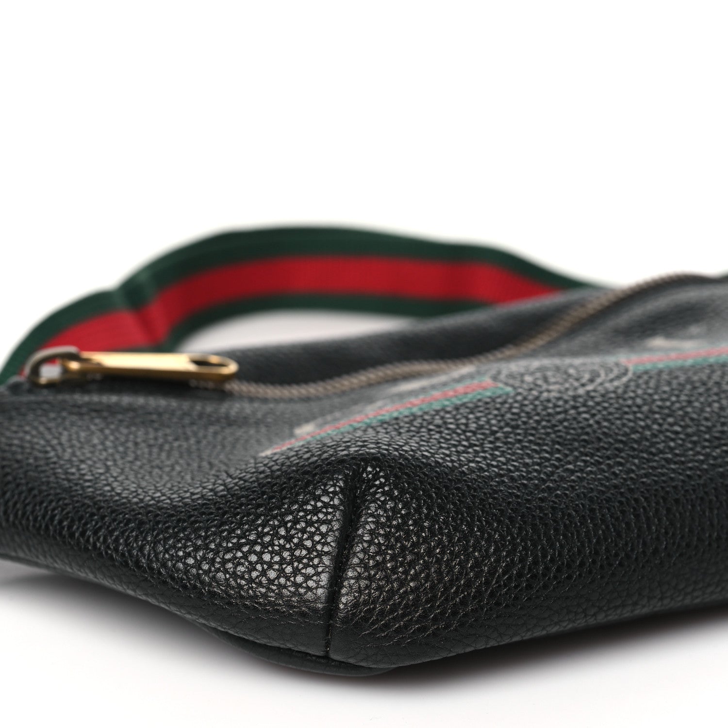 Gucci Grained Calfskin Small Logo Belt Bag Black 9 of 10