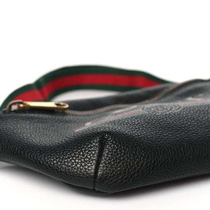 Gucci Grained Calfskin Small Logo Belt Bag Black 9 of 10