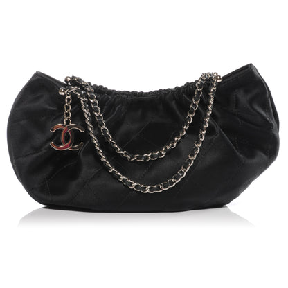 Chanel Satin Croissant Bag Black 1 of 7