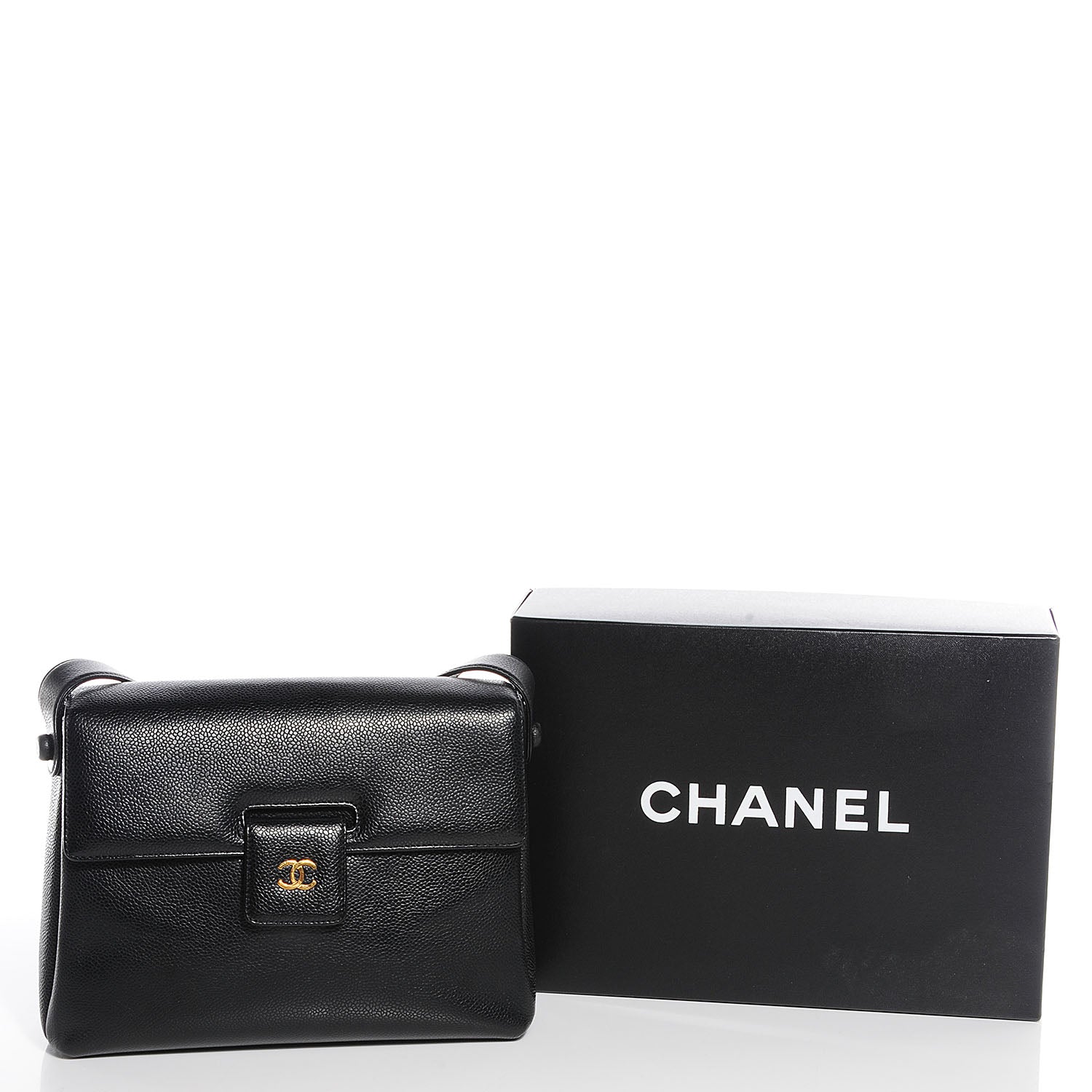 Chanel Caviar Medium Shoulder Bag Black 11 of 11