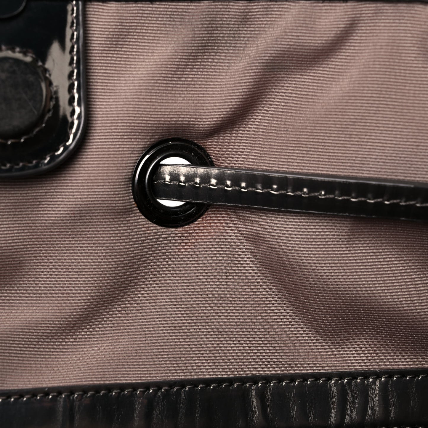 Supernova Check Drawstring Tote Black