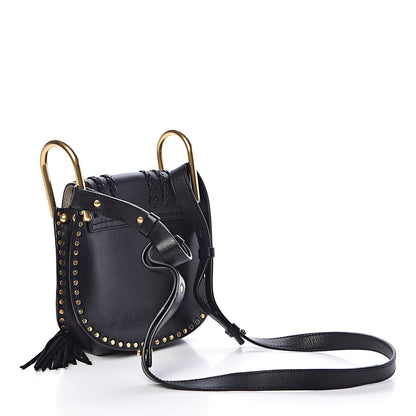 Chloe Calfskin Braided Mini Hudson Shoulder Bag Black 3 of 9